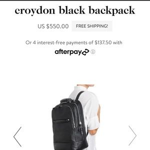 EUC Mackage Croyden leather backpack - be cool like Gwyneth!